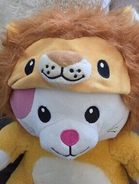 Peek A BooPlush Lion-Kit Character Plush Toy - Yellow & White . Smoke Free House